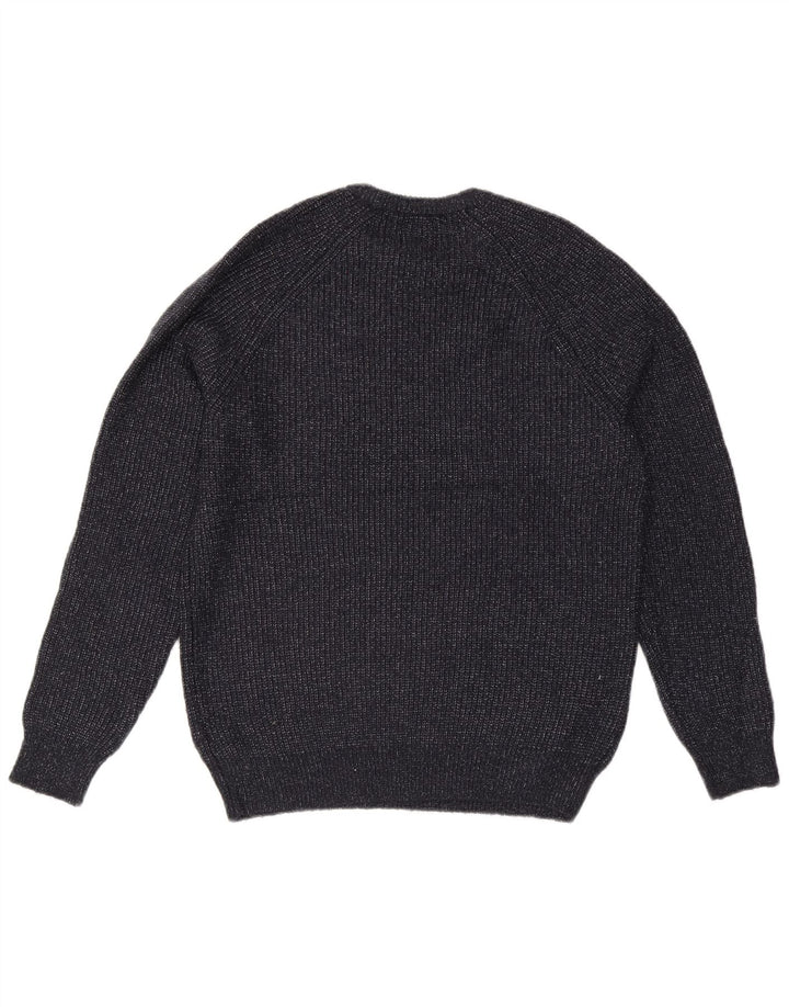 Marks & Spencer muški džemper s okruglim izrezom Mali tamnoplavi poliamid