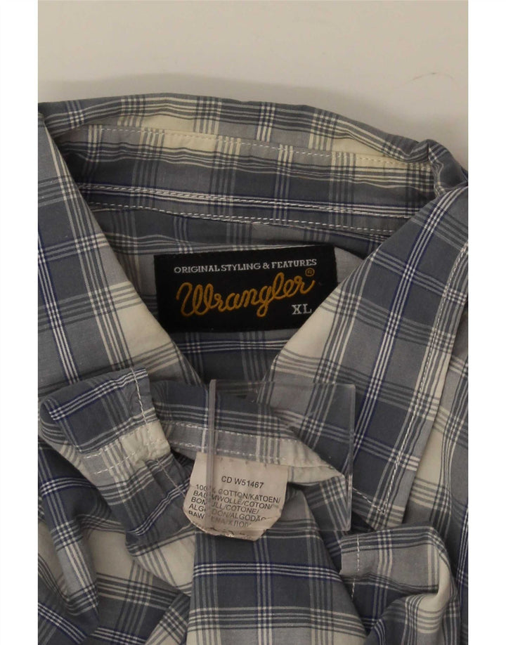 Wrangler muška košulja XL plavi karirani pamuk