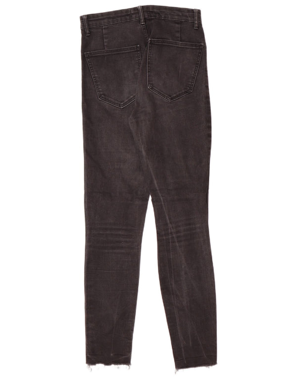 Zara ženske uske traperice s otkinutim izgledom EU 36 XS W26 L27 Crne moderne