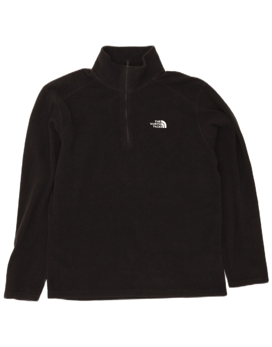 The North Face muški flis džemper s patentnim izrezom Mali crni poliester