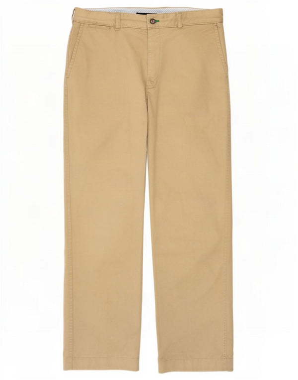 Tommy Hilfiger muške ravne chino hlače W36 L32 bež pamuk