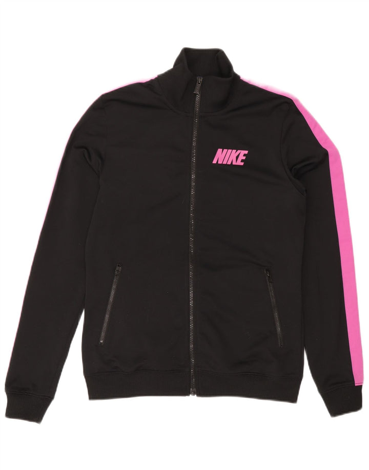 Nike ženska gornja jakna za trenirku UK 12 Medium Black Colourblock poliester