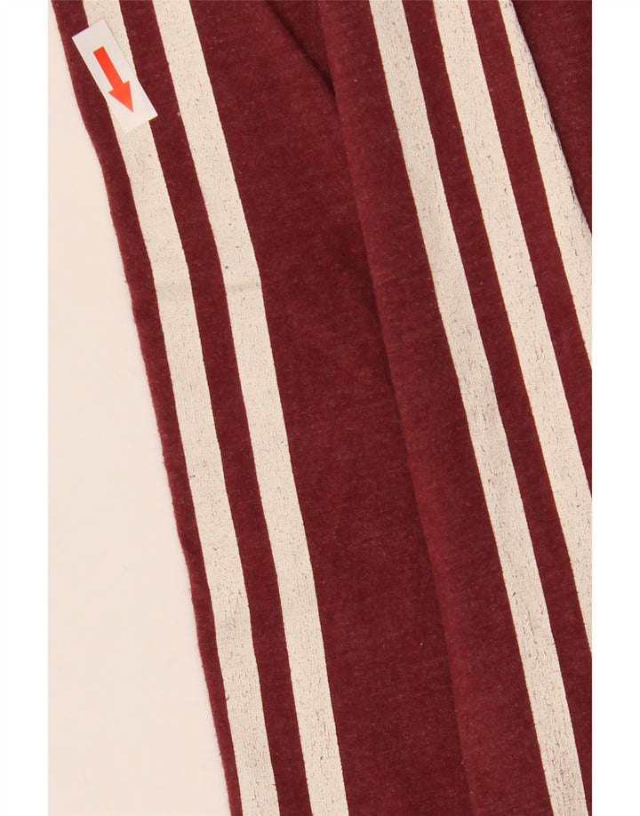 Adidas muška majica s dugim rukavima, srednji tamnocrveni pamuk