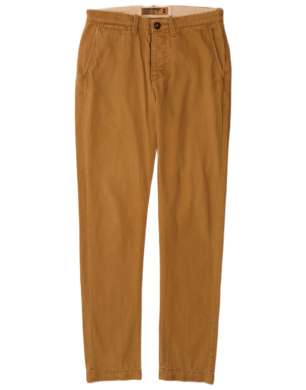 Superdry muške uske chino hlače male W28 L32 bež pamuk