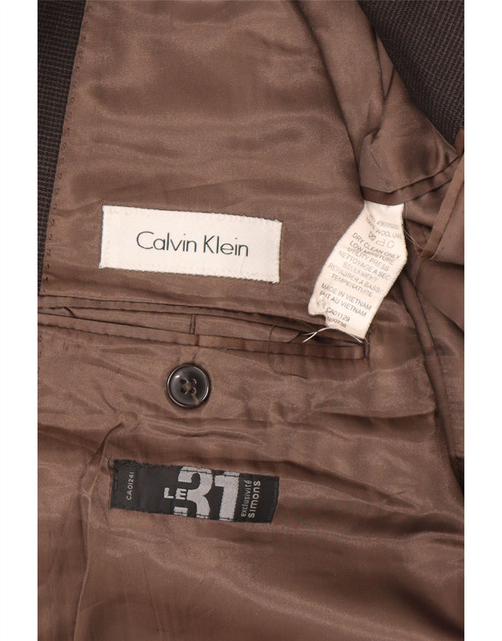 Calvin Klein Muški sako sa 2 gumba UK 44 2XL Smeđa vunena hrskava zuba