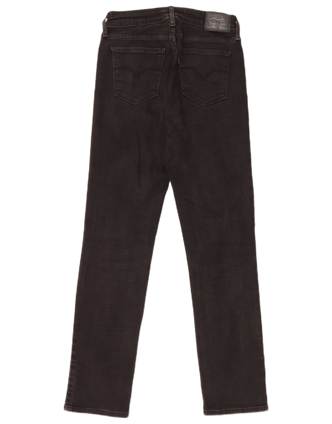 Levi's ženske 712 uske traperice W27 L30 crni pamuk