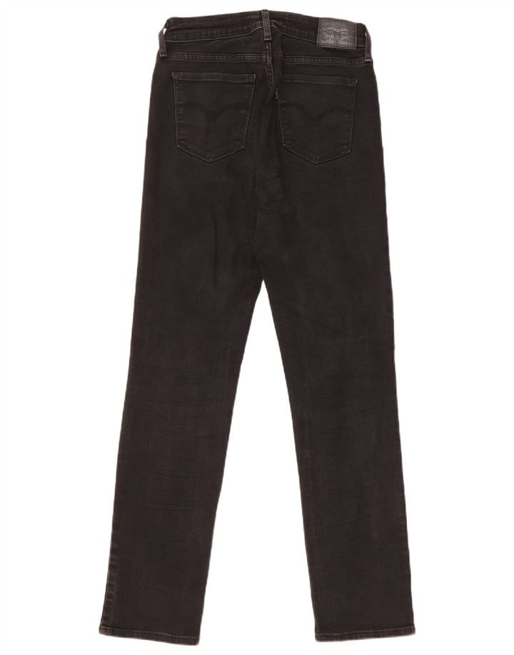 Levi's ženske 712 uske traperice W27 L30 crni pamuk