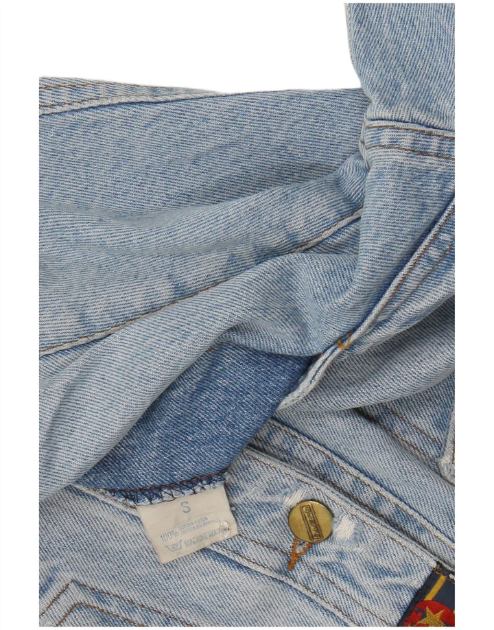 QUARRY Ženska prevelika traper jakna UK 10 Mala plava pamuk