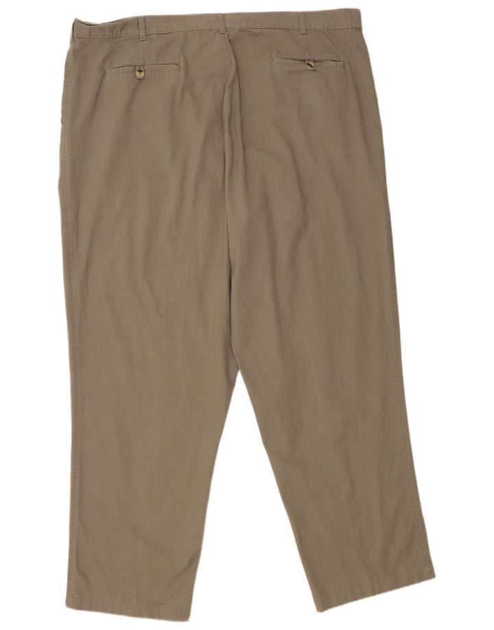 Essentials muške chino hlače s klinovima W46 L30 sivi pamuk