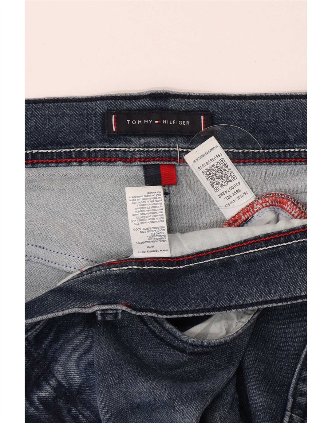 Tommy Hilfiger Muške uske traperice W36 L32 Plavi pamuk