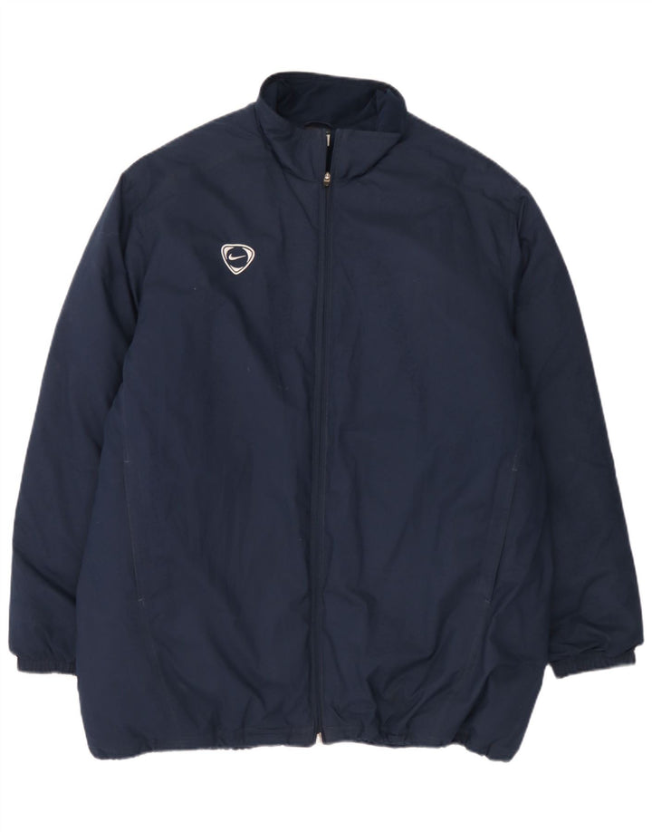 Nike muška jakna vjetrovka UK 45/47 XL tamnoplava poliester