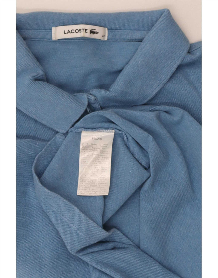 Lacoste ženska polo majica kratkih rukava standardnog kroja, veličina 40 srednje plava