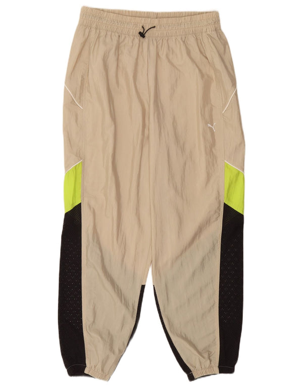 Puma ženske hlače za trenirku Joggers UK 14 Large Beige Colourblock