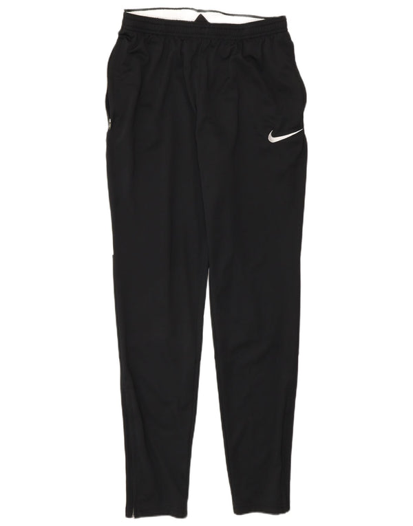 Nike muške Dri Fit hlače za trenirku male crne poliesterske boje