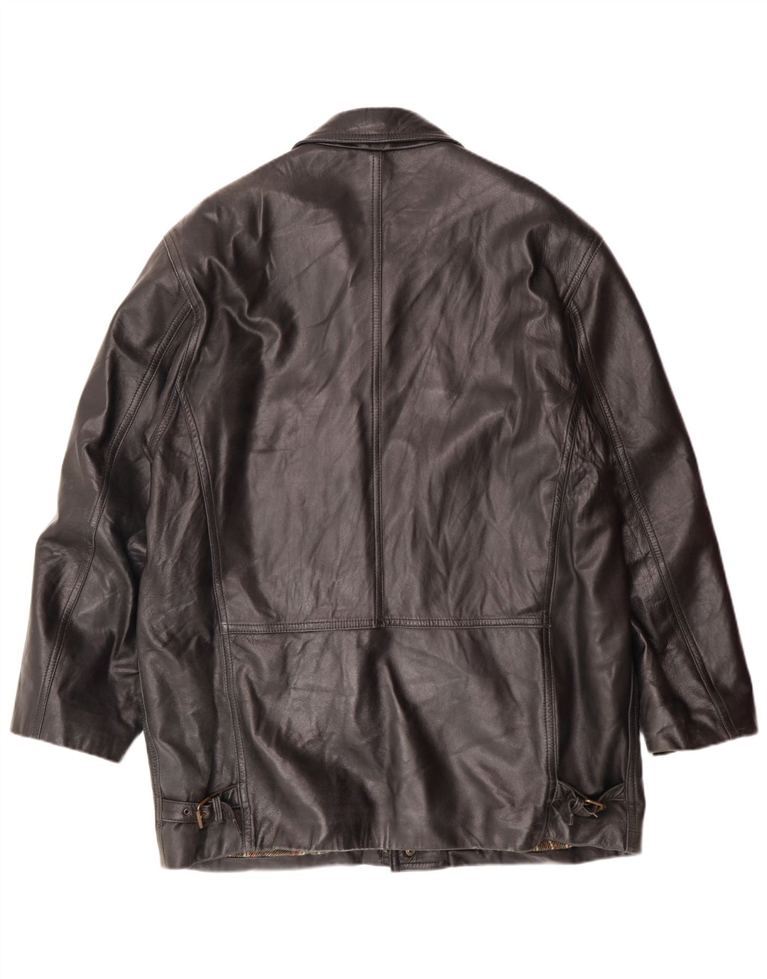 VINTAGE muška kožna jakna IT 54 2XL crna koža