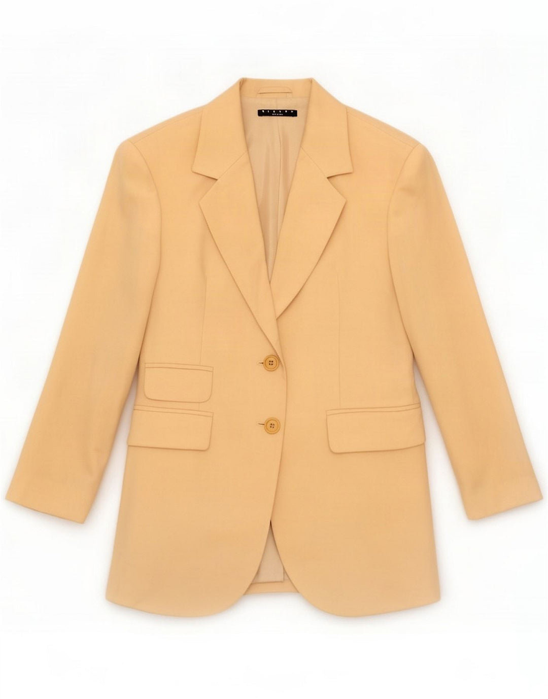 Sisley ženska jakna s 2 gumba IT 40 Small Beige New Wool