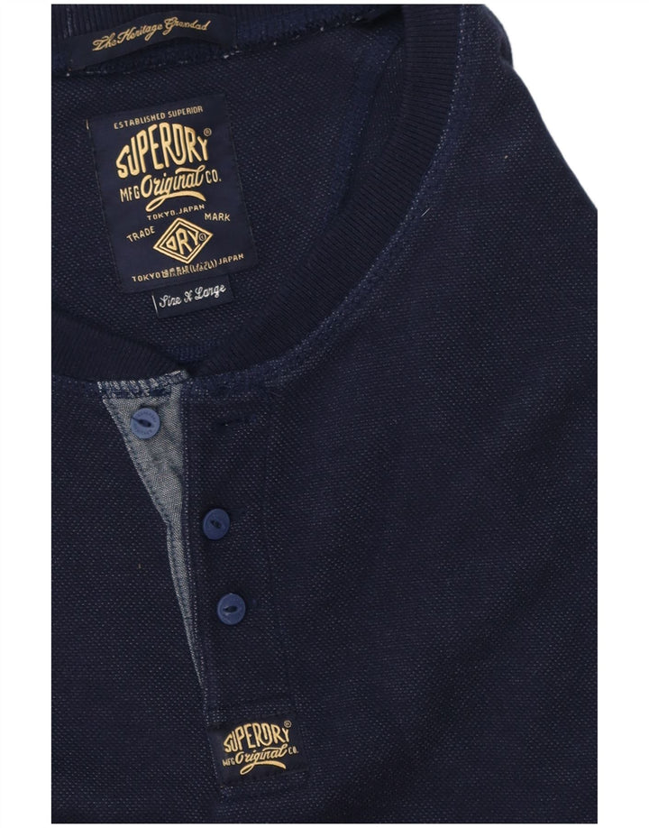 Superdry muška majica dugih rukava XL tamnoplava