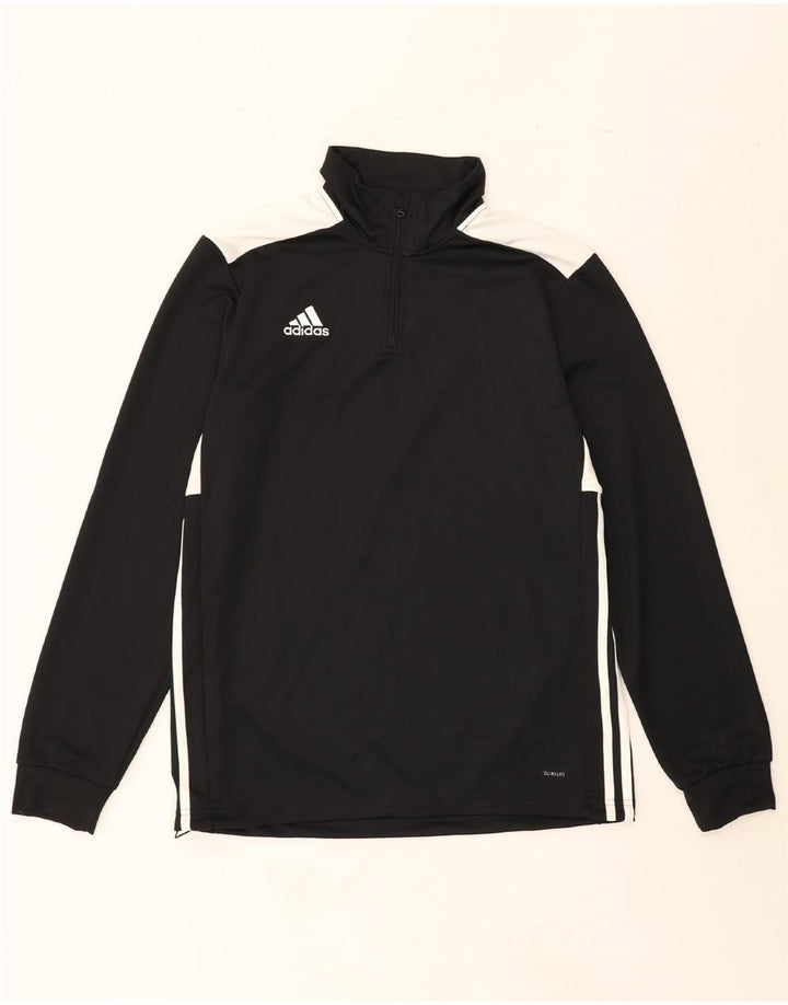 ADIDAS Mens Climalite Pullover Tracksuit Top Large Black Colourblock Vintage Adidas and Second-Hand Adidas from Messina Hembry 