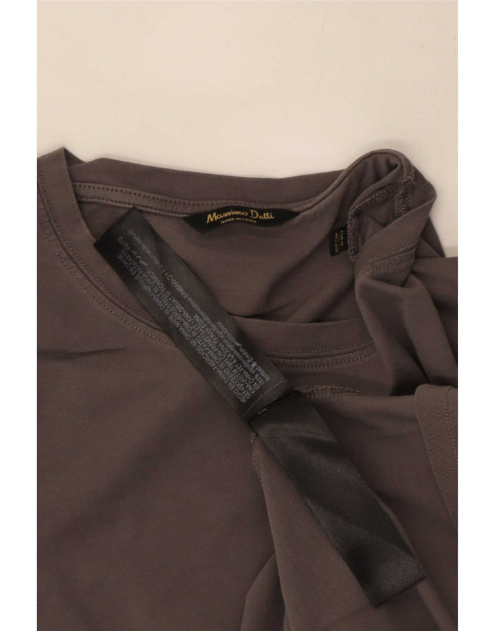 Massimo Dutti muška majica dugih rukava XL sivi pamuk