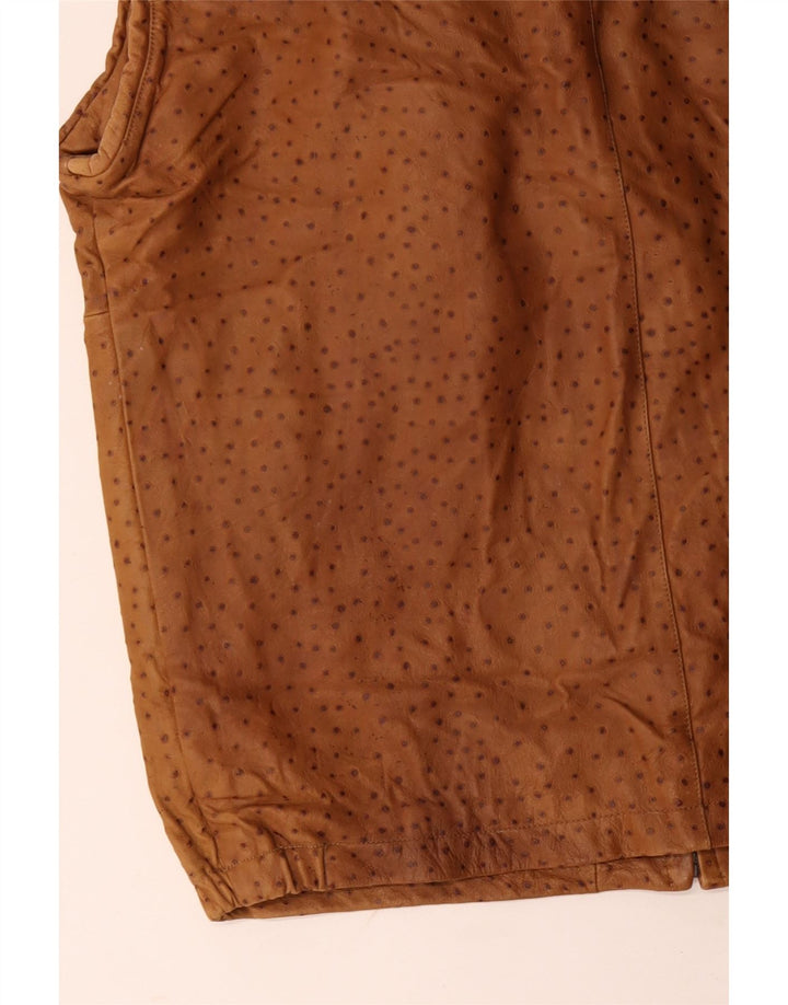 VINTAGE muška kožna jakna IT 56 3XL smeđa točkasta