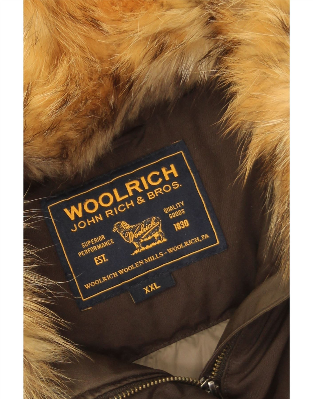 Woolrich ženski podstavljeni kaput UK 20 2XL kaki pamuk