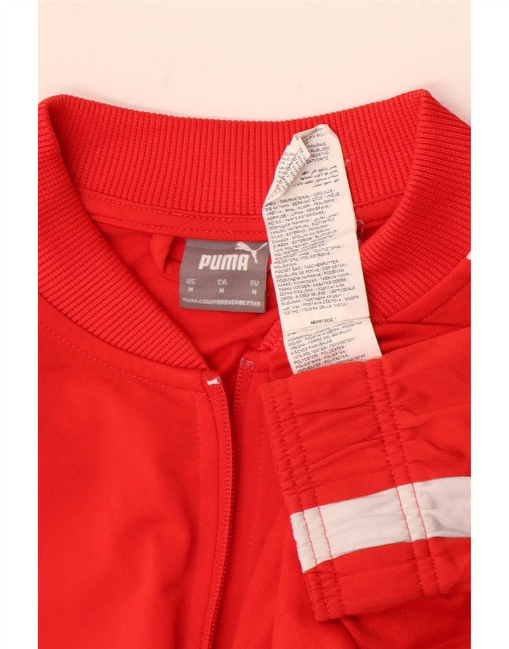 Puma muška gornja jakna trenirke Medium Red Colourblock Poliester