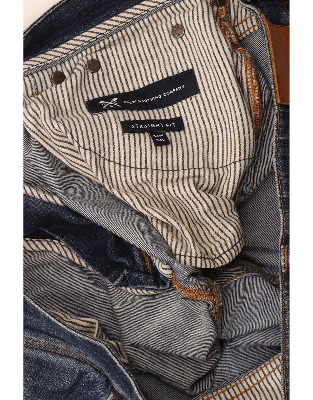 Crew Clothing Muške ravne traperice W34 L34 Plave