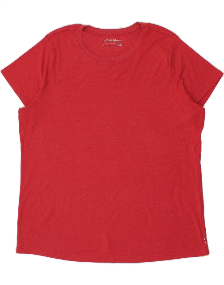 EDDIE BAUER Womens T-Shirt Top UK 22 3XL Red Vintage Eddie Bauer and Second-Hand Eddie Bauer from Messina Hembry 