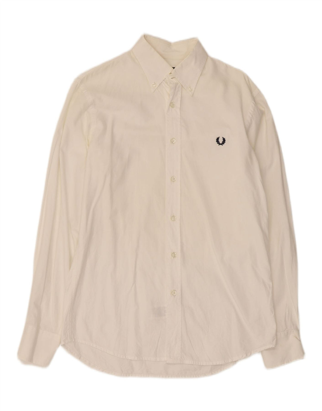 Fred Perry muška uska košulja Srednje bijeli pamuk