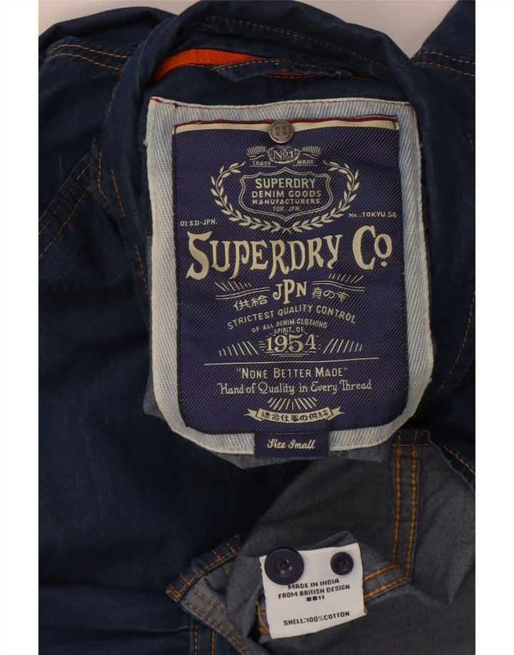 Superdry muška traper majica Mala plava pamučna
