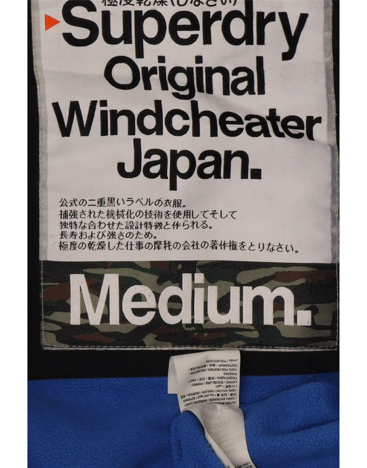 SUPERDRY ženska jakna vjetrovka s kapuljačom UK 14 srednje crna