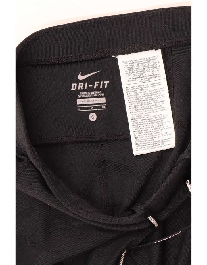 Nike Ženske Dri Fit Leggings UK 10 Male crne poliesterske