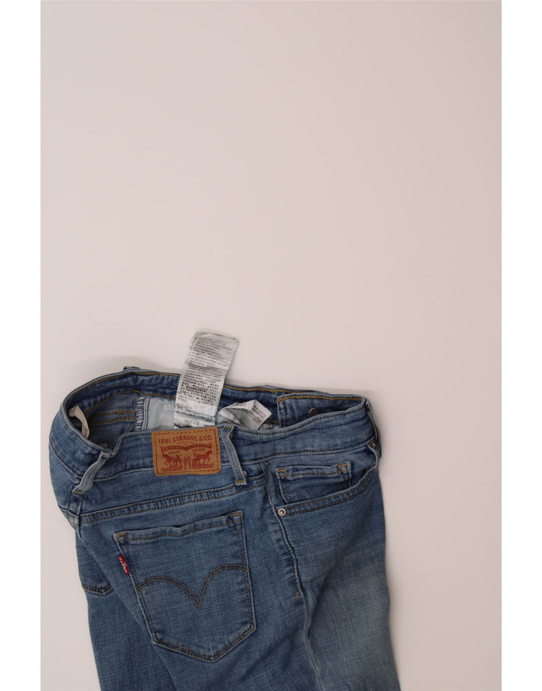 LEVI'S Womens Skinny Jeans W27 L32 Blue Cotton Vintage Levi's and Second-Hand Levi's from Messina Hembry 
