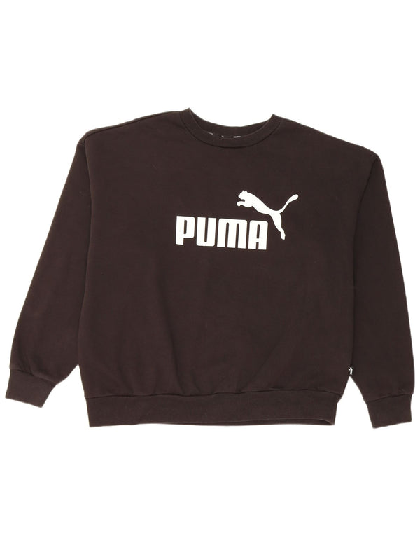 Puma ženski džemper s grafičkim motivima UK 18 XL crni pamuk