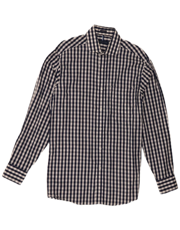 Tommy Hilfiger muška košulja standardnog kroja veličina 15 1/2 srednje tamnoplava gingham