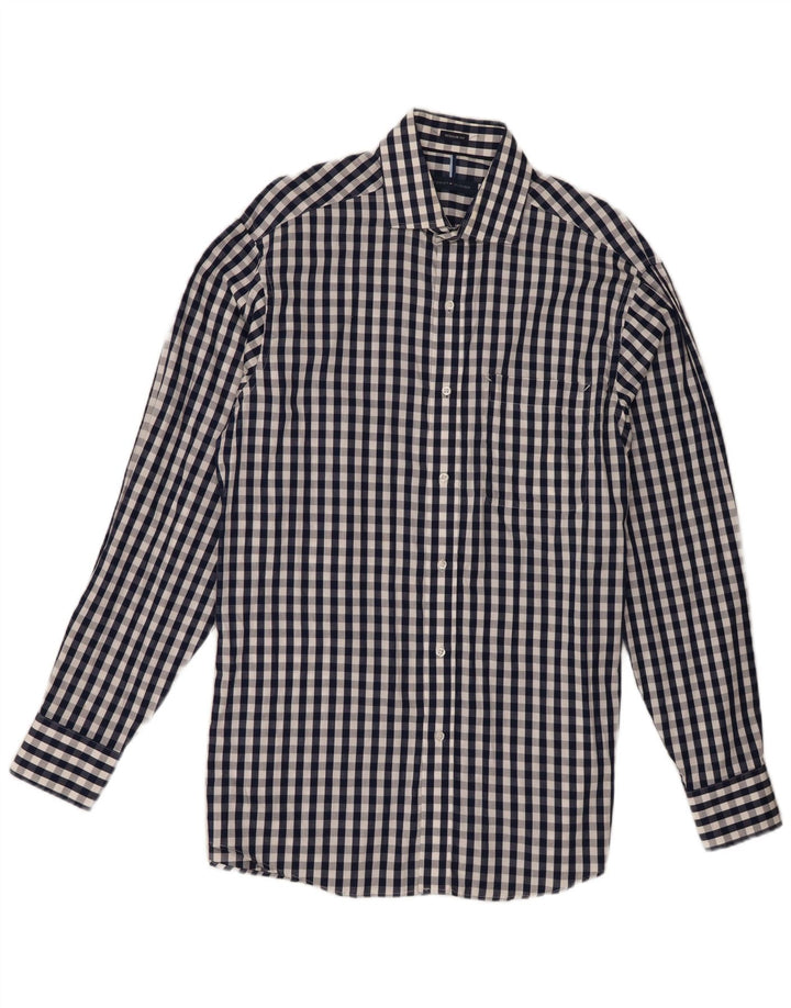 Tommy Hilfiger muška košulja standardnog kroja veličina 15 1/2 srednje tamnoplava gingham