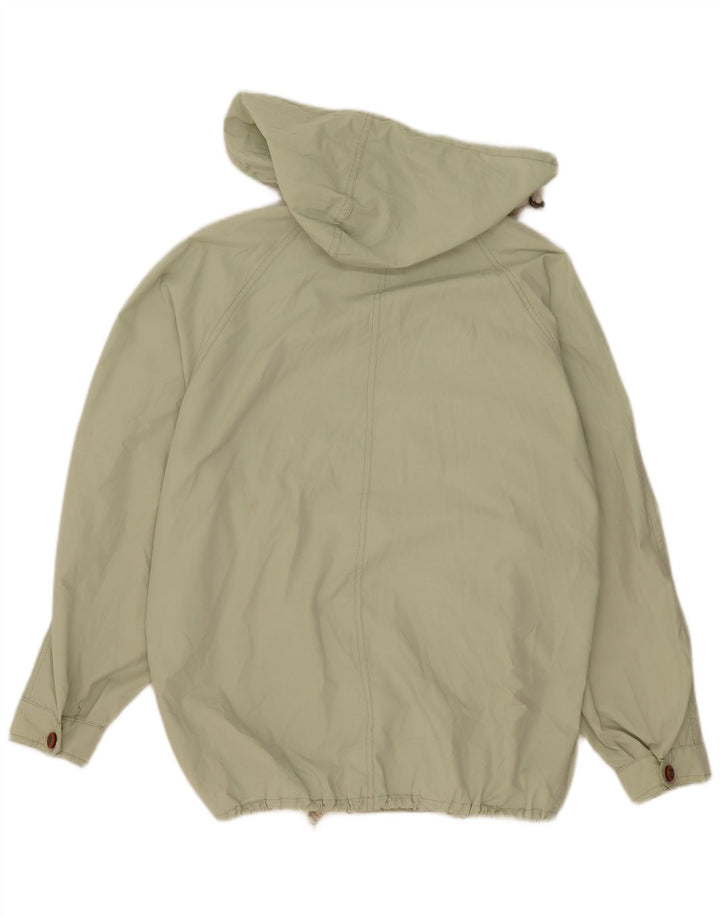 Vintage muška bomber jakna s kapuljačom UK 42 XL zeleni poliester