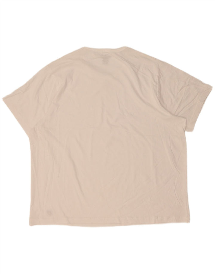 Lyle & Scott Muška majica kratkih rukava 4XL bijeli pamuk