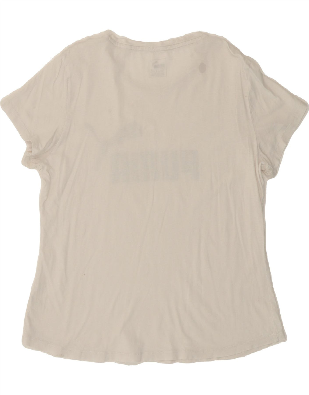 PUMA Womens Graphic T-Shirt Top UK 16 Large  White Vintage Puma and Second-Hand Puma from Messina Hembry 