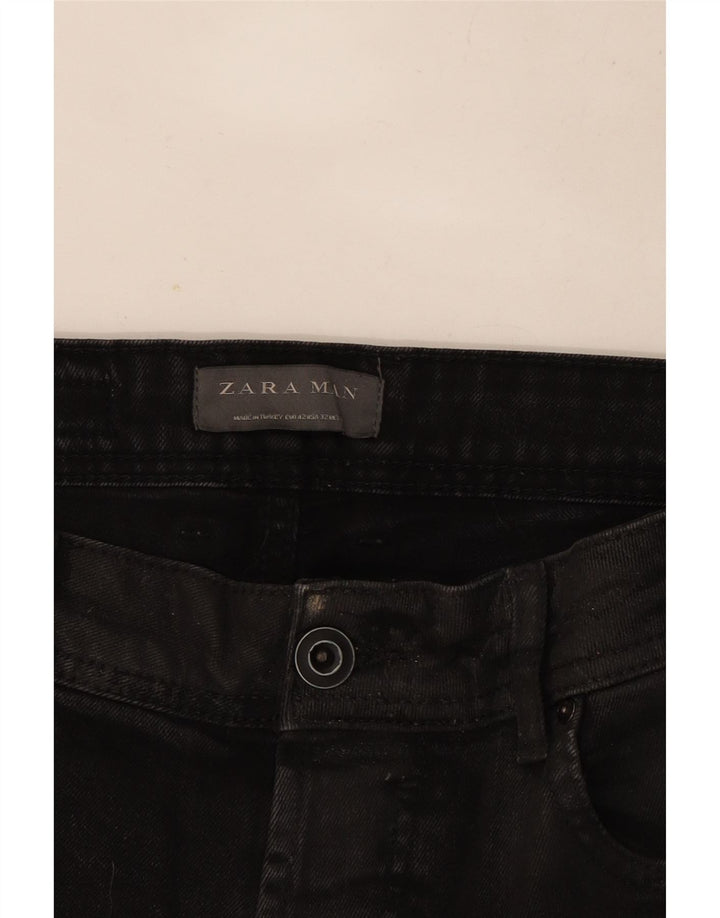 Zara muške uske traperice EU 42 Large W32 L26 crne