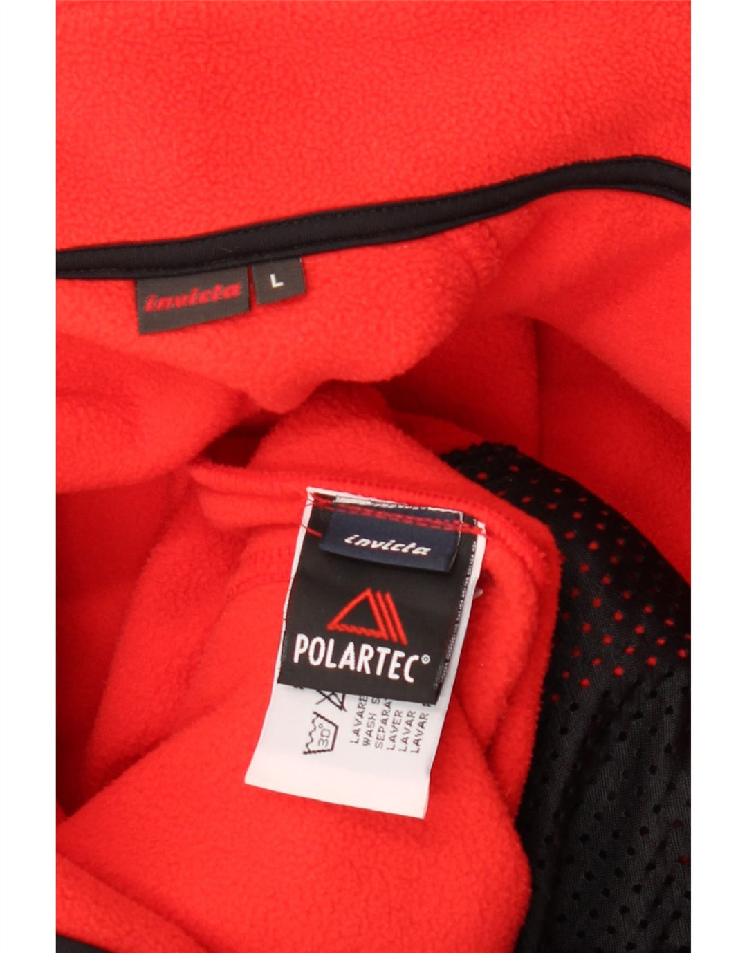 INVICTA muška jakna od flisa veliki crveni poliester