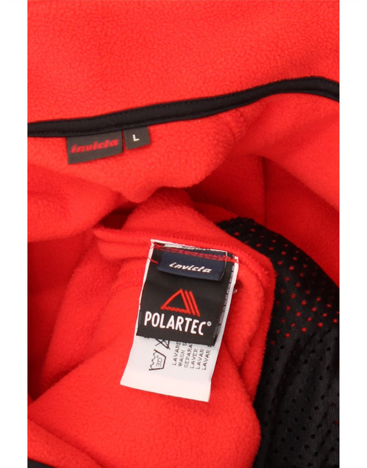 INVICTA muška jakna od flisa veliki crveni poliester