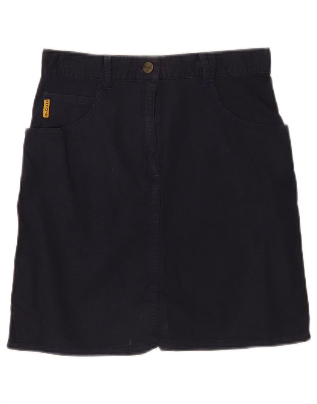 GIORGIO ARMANI Pencil suknja za djevojčice 11-12 godina W26 tamnoplavi pamuk