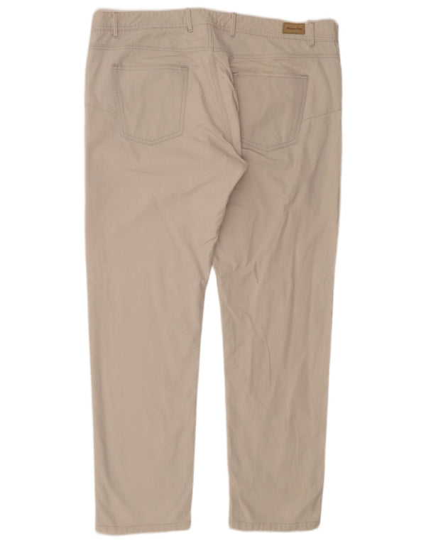 Massimo Dutti Mens Slim Fit Casual Trousers EU 50 2XL W40 L31 Beige
