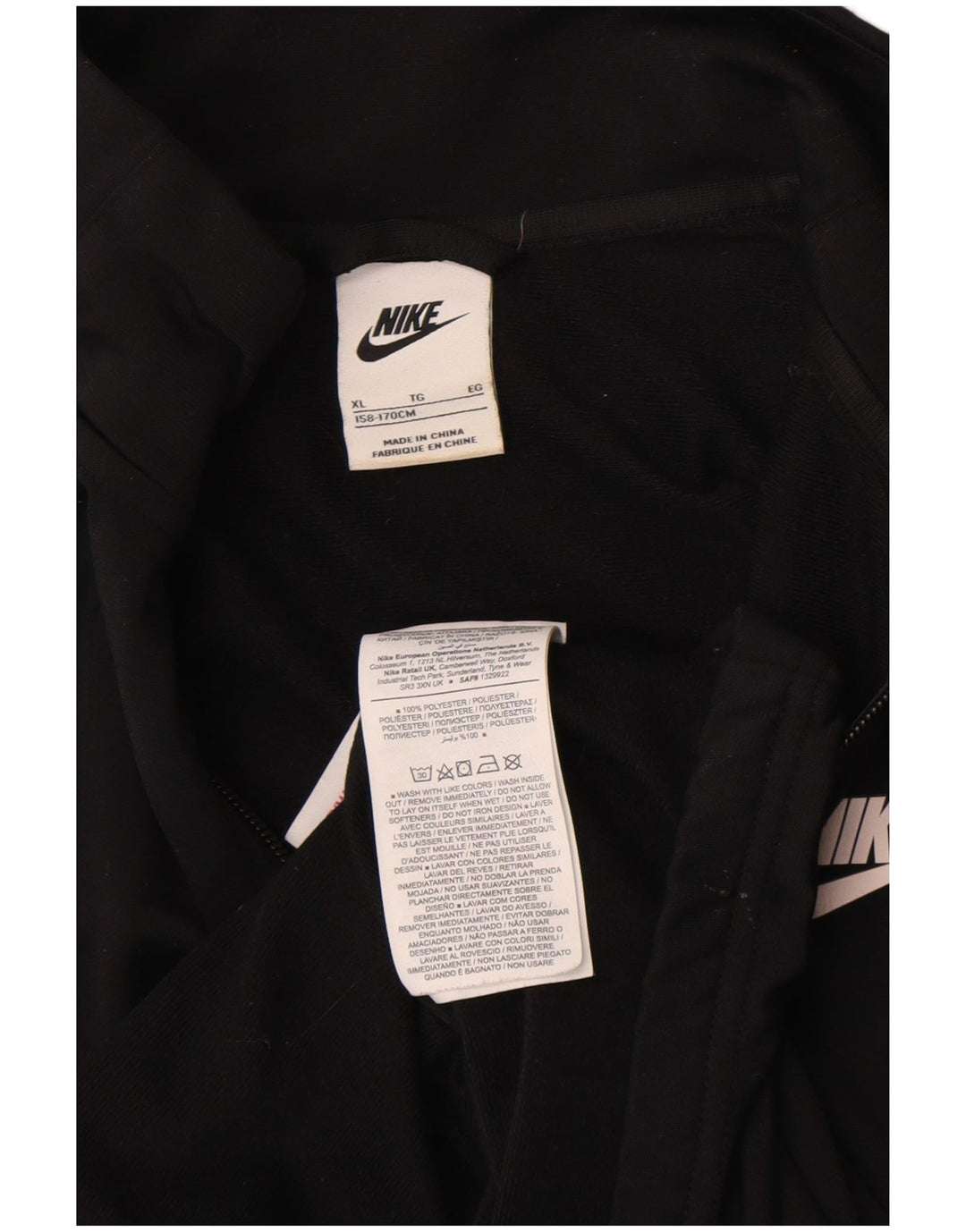 Nike Boys Trenirka Gornja jakna 13-14 godina XL crni poliester