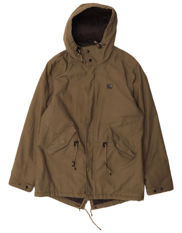 Vintage Industries muška parka jakna s kapuljačom UK 44 2XL kaki poliester