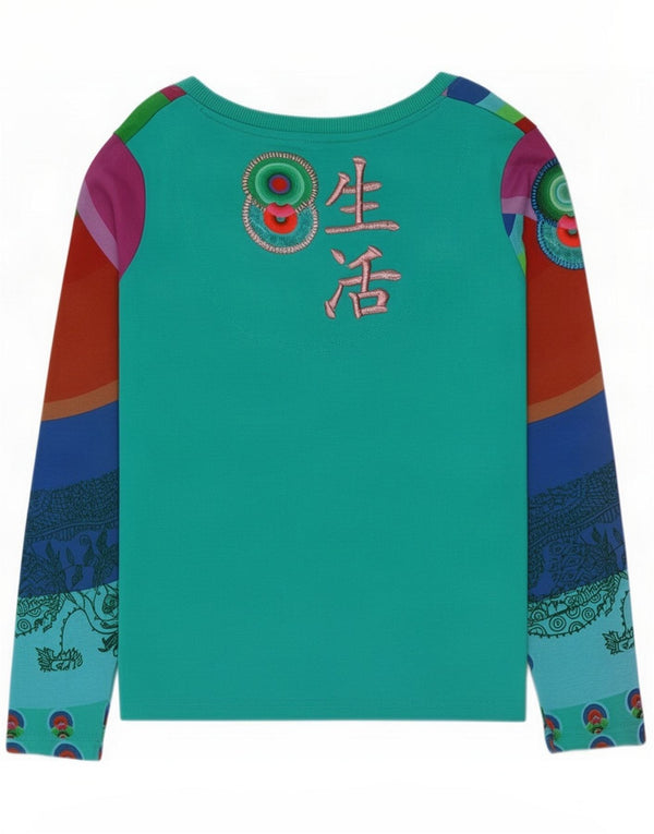 Desigual ženska majica dugih rukava s grafičkim motivima UK 14 Veliki raznobojni paisley