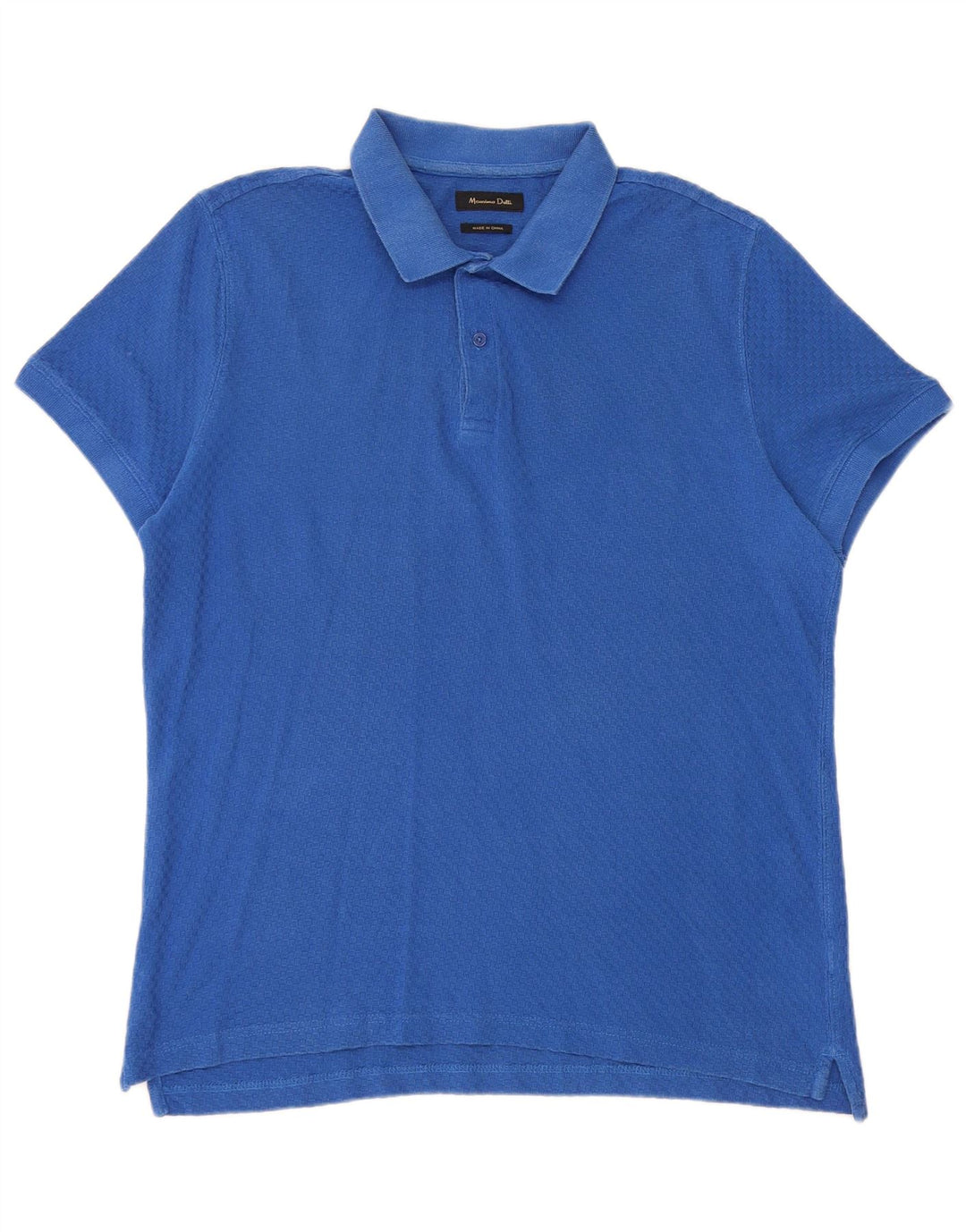 Massimo Dutti muška polo majica velika plava pamuk