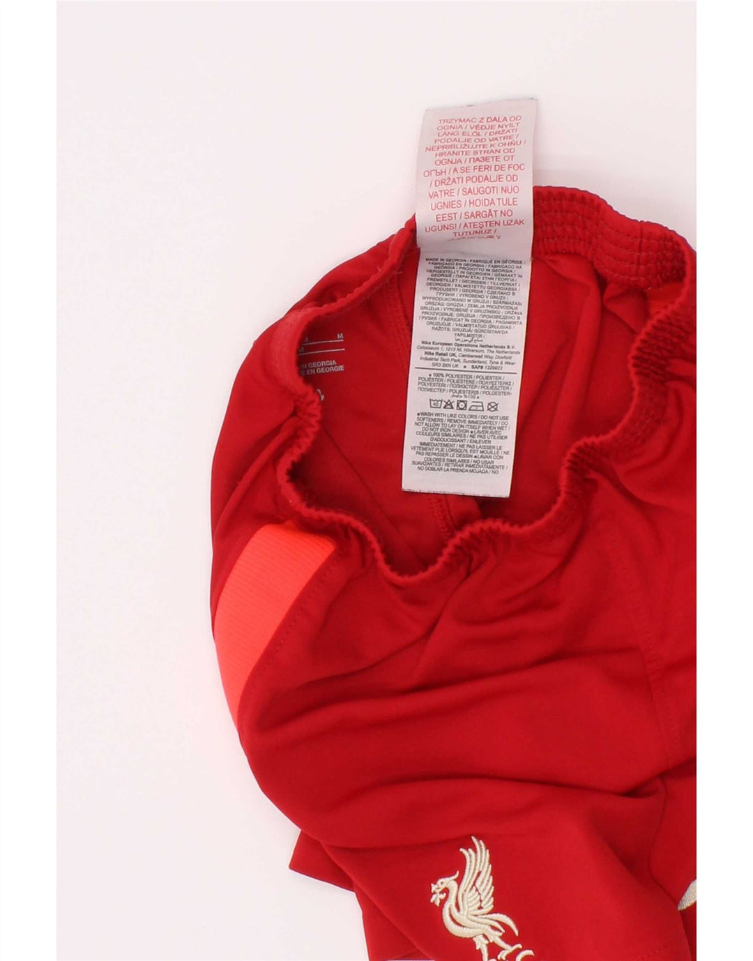 Nike Boys Liverpool Sport Shorts 5-6 Years Medium Red Colourblock Poliester