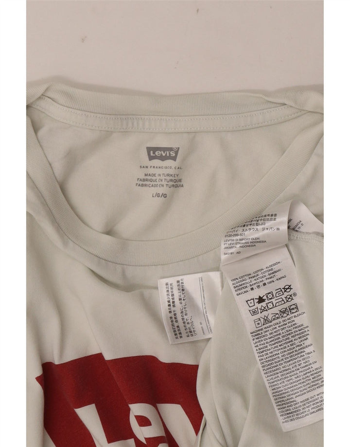 Levi's muška majica s grafičkim motivima, veliki bijeli pamuk